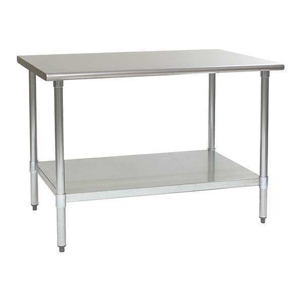 Table, SS Legs/Shelf, Deluxe, 30"Wx30"L