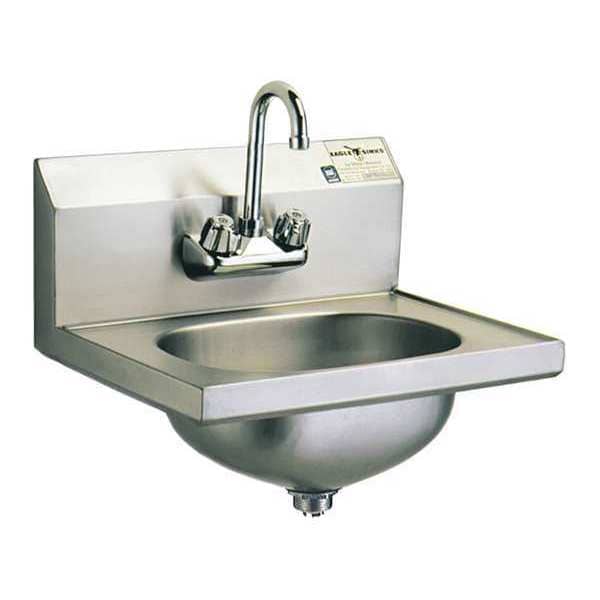 Hand Sink, Faucet, Basket Drain, SS Type304