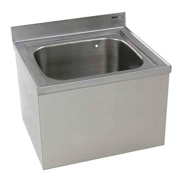 21-1/2" W x 24-5/8" L x 19-1/2" H, Floor Mount, 304 Stainless Steel