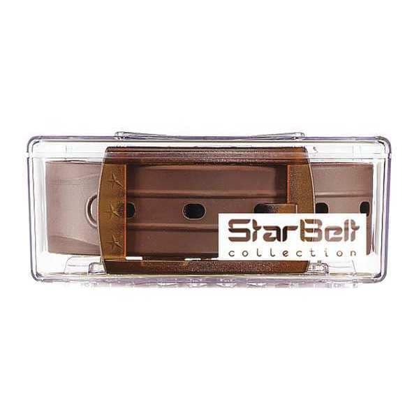StarBelt Plastic Belt, Brown/Brown