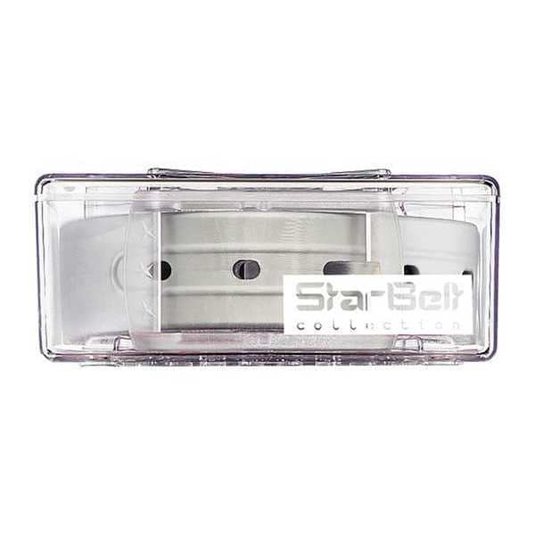 StarBelt Plastic Belt, Clear/Silver