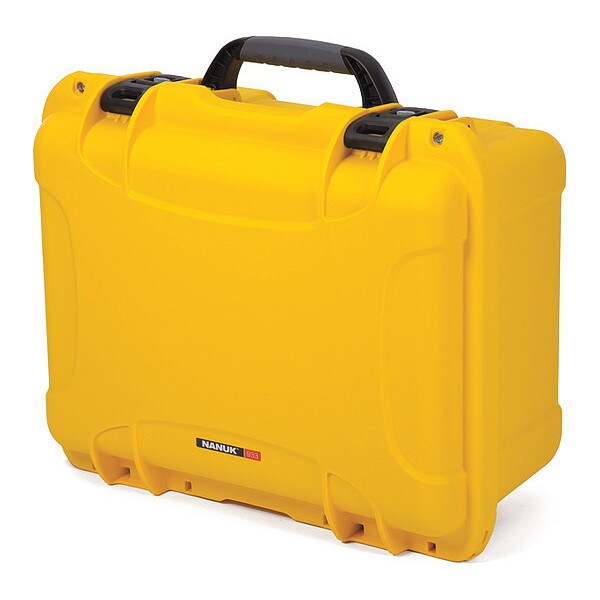 Yellow Carrying Case, 19.9"L x 16.1"W x 10.1"D, Material: Lightweight NK-7 Polypropylene