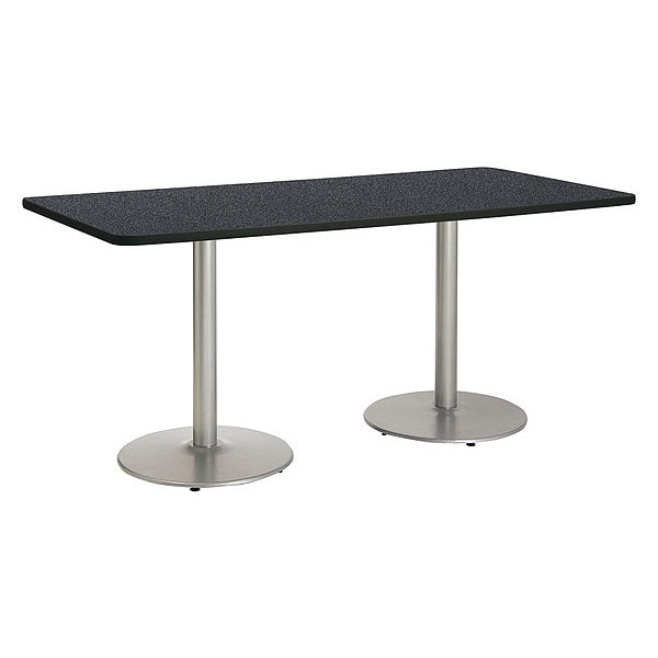 Rectangle 96 W, 42 L, 36 H, High Pressure Laminate Top, Graphite