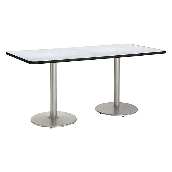 Rectangle 96 W, 42 L, 36 H, High Pressure Laminate Top, Grey