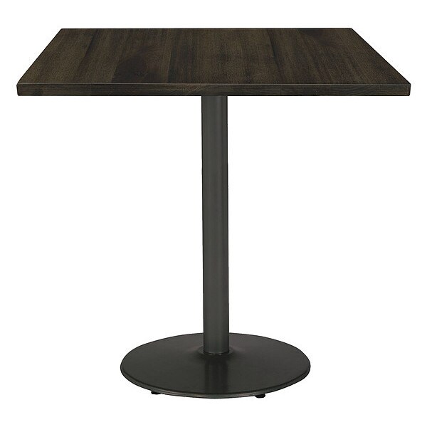 Square 42 L, 42 W, 41 H, Wood Top, Espresso