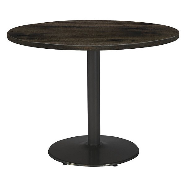 Round 42 L, 42 W, 29 H, Wood Top, Barnwood
