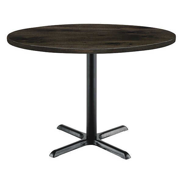 Round Urban Loft Table, Barnwood, 42"Dx29"H, 42" W, 29" (Cafe Height) H, Wood Top, Barnwood