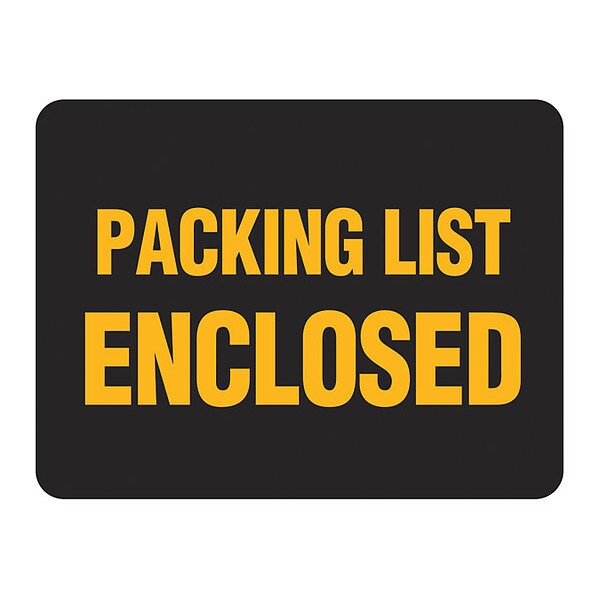 Packing List Enclosed Label, PK500