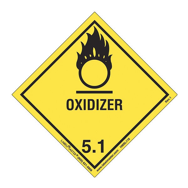 Oxi Label, Worded, PVC Free, PK25