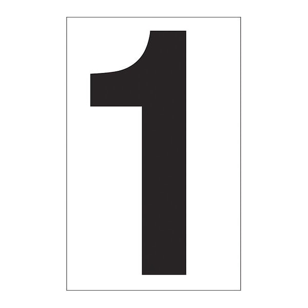 Number 1, Clear Vinyl, 4", PK25