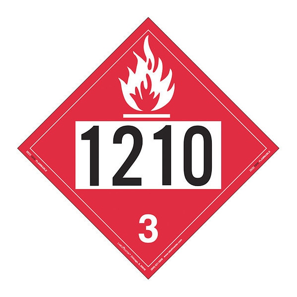 Flammable Liquid, UN 1210, PK25