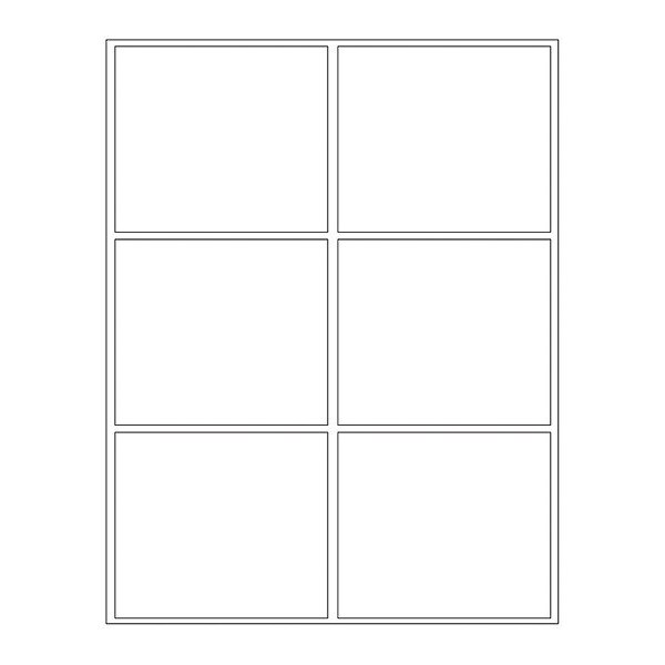 Blank Paper Die-Cut Laser, PK100, LZC6AW