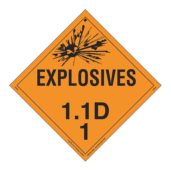 Explosive Class 1.1 D, PK25