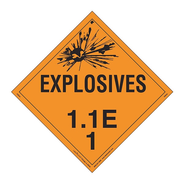 Explosive Class 1.1 E, PK25