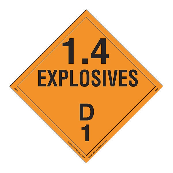 Explosive Class 1.4 D, PK25