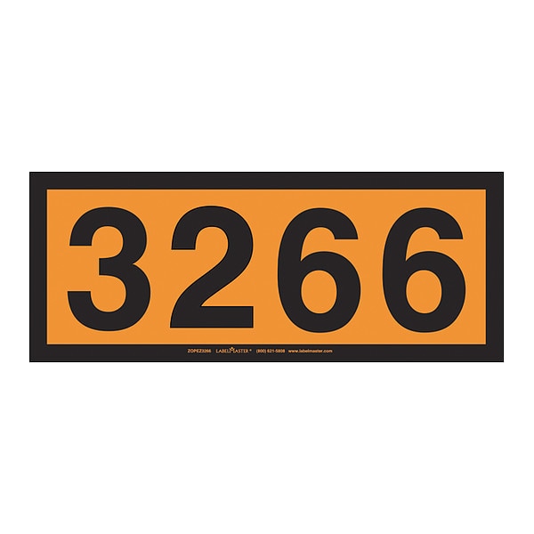 UN3266 Orange Panel, E-Z, PK25