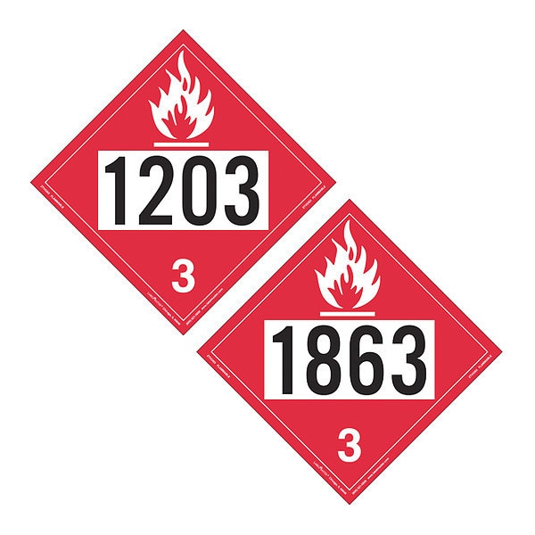 Placard1203 Gasoline/1863, PK25