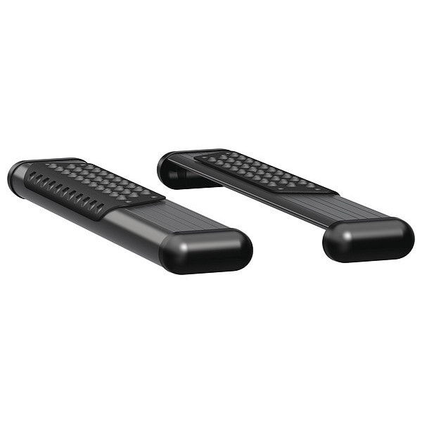 6" Black Powder Coated Aluminum Side Steps