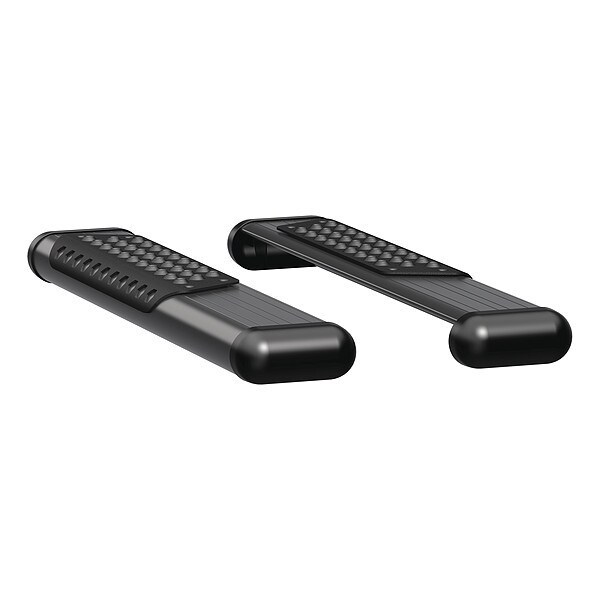6" Black Powder Coated Aluminum Side Steps