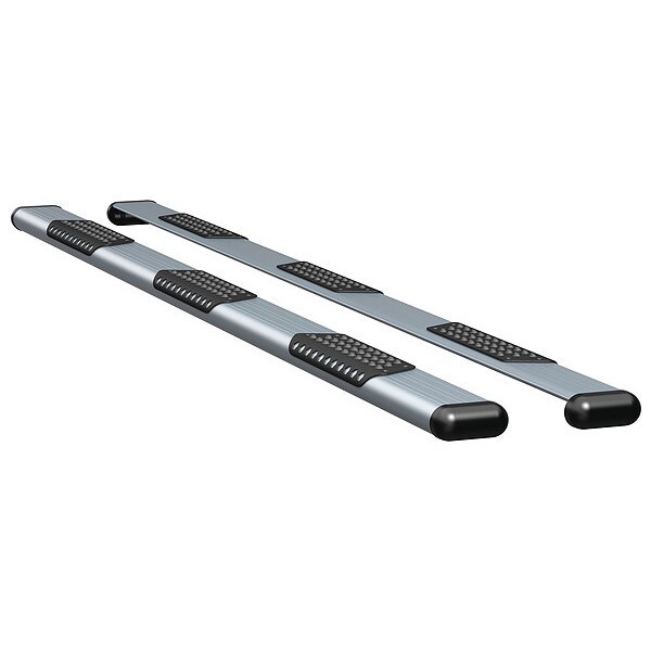 6" Silver Powder Coated Aluminum Side Steps