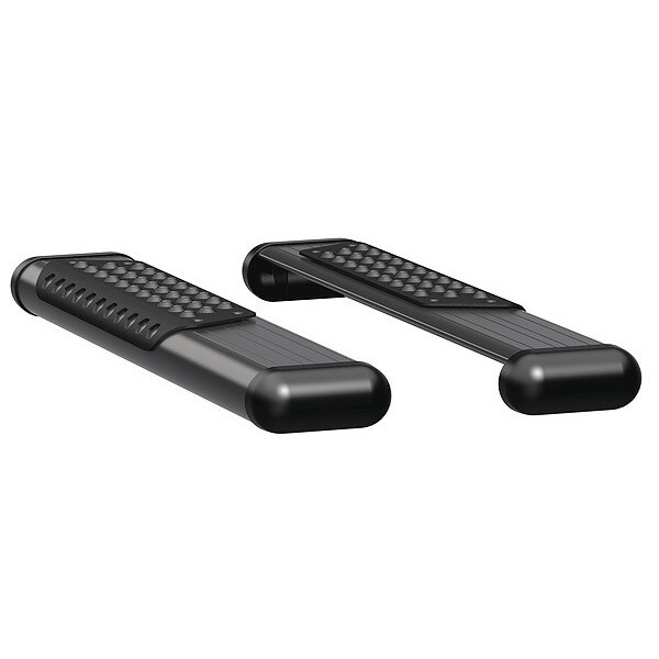 6" Black Powder Coated Aluminum Side Steps