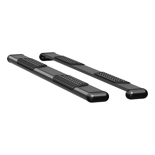 6" Black Powder Coated Aluminum Side Steps