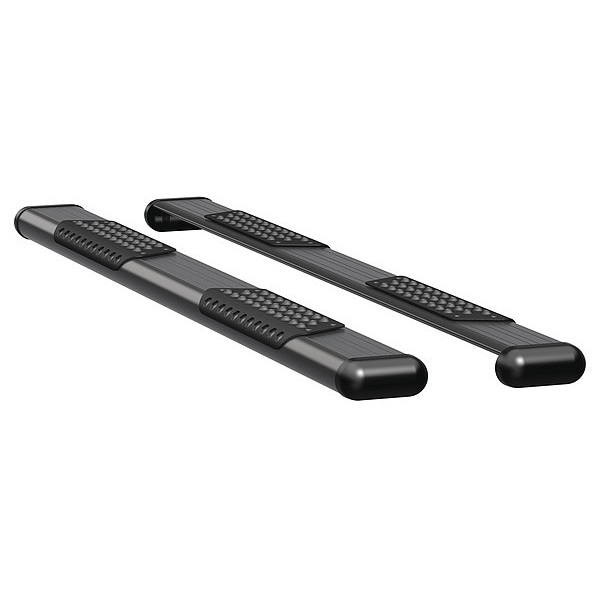 6" Black Powder Coated Aluminum Side Steps