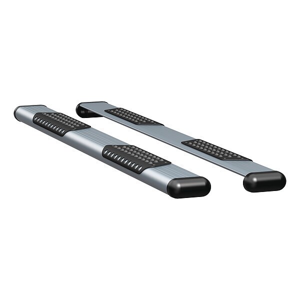 6" Silver Powder Coated Aluminum Side Steps