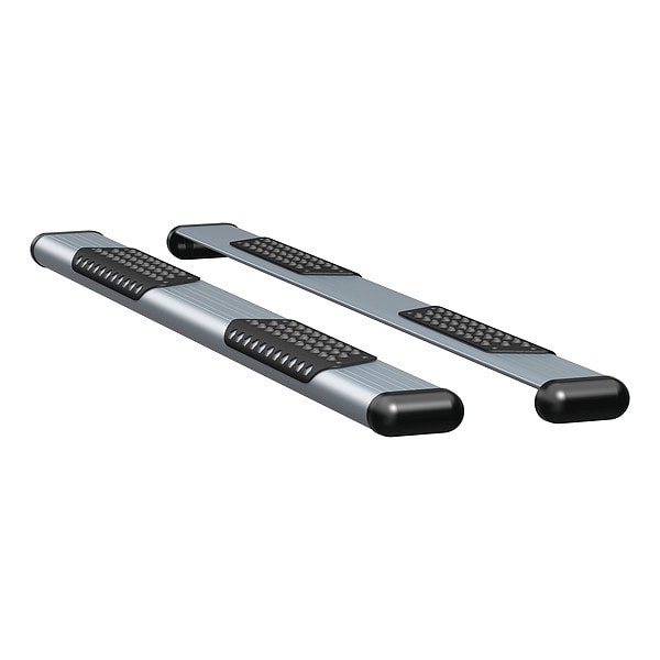 6" Silver Powder Coated Aluminum Side Steps