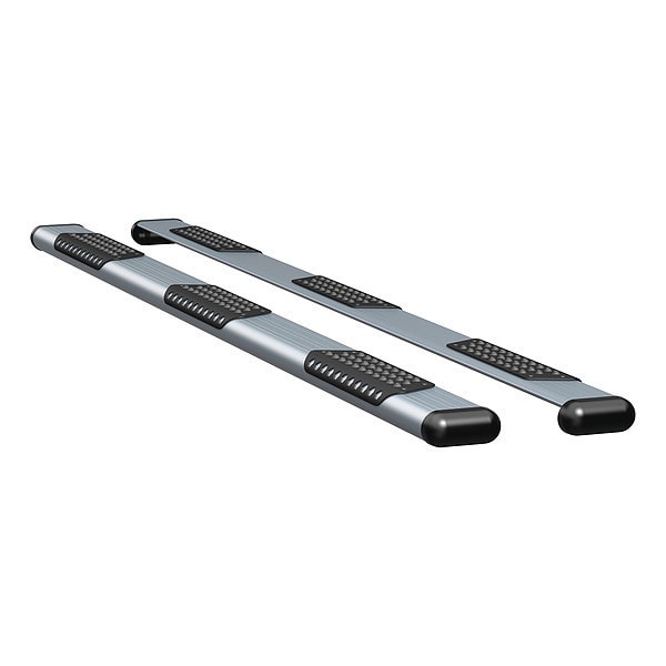 6" Silver Powder Coated Aluminum Side Steps