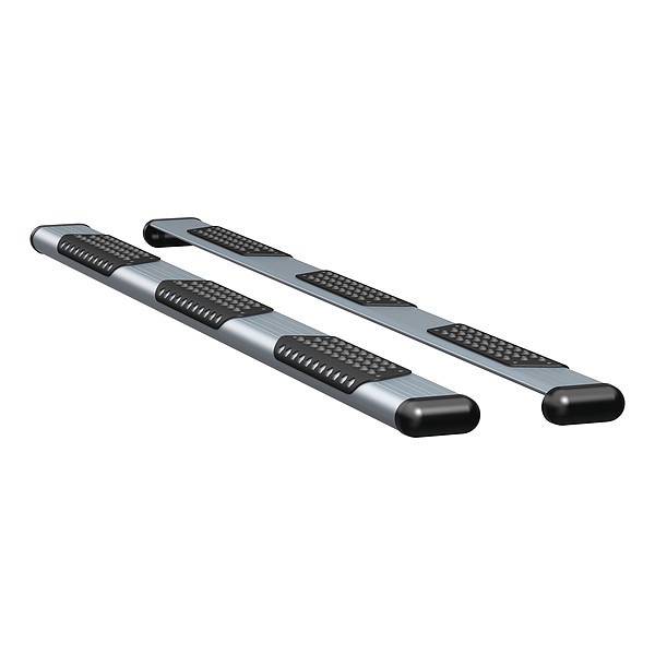 6" Silver Powder Coated Aluminum Side Steps