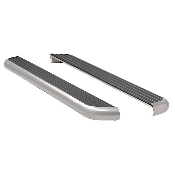6-1/2" Polished Stainless Steel Aluminum Running Boards