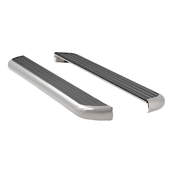 6-1/2" Polished Stainless Steel Aluminum Running Boards