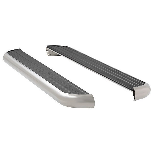 6-1/2" Polished Stainless Steel Aluminum Running Boards
