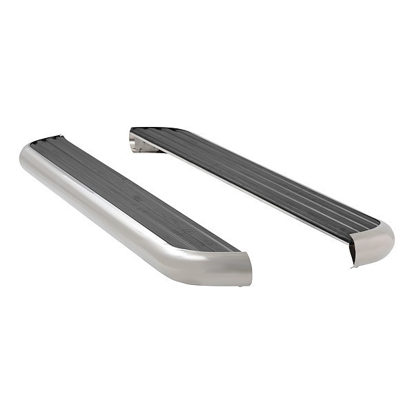 6-1/2" Polished Stainless Steel Aluminum Running Boards