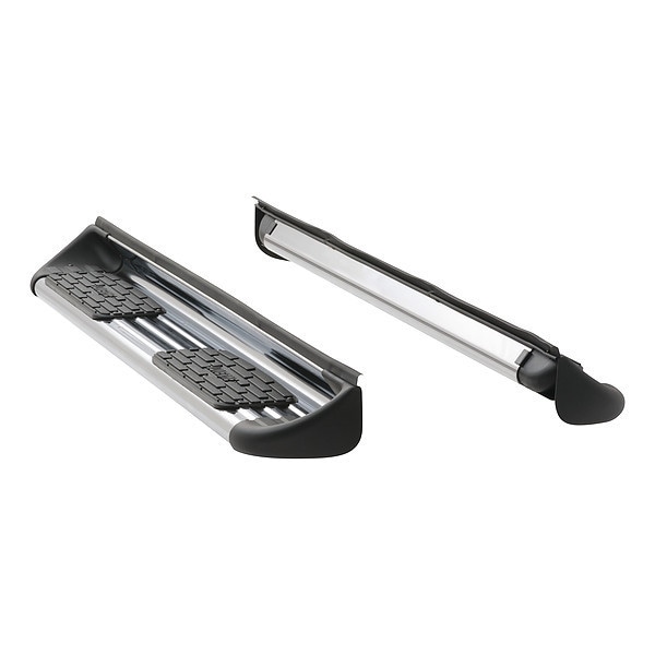 7" Polished Stainless Steel Side Entry Steps