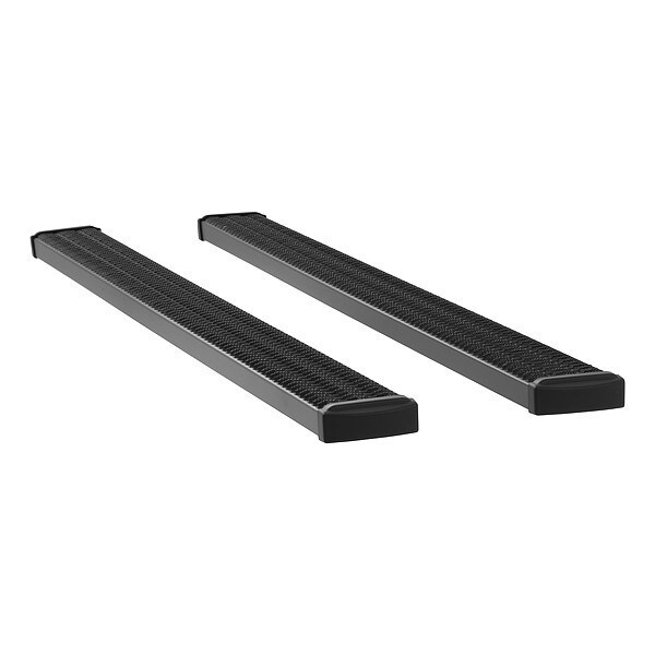 7" Black Powder Coated Aluminum Running Boards