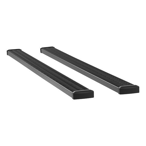 7" Black Powder Coated Aluminum Running Boards