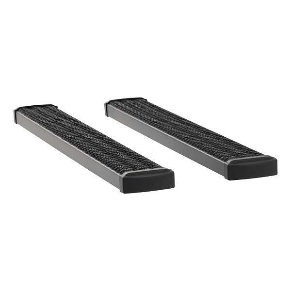 7" Black Powder Coated Aluminum Running Boards