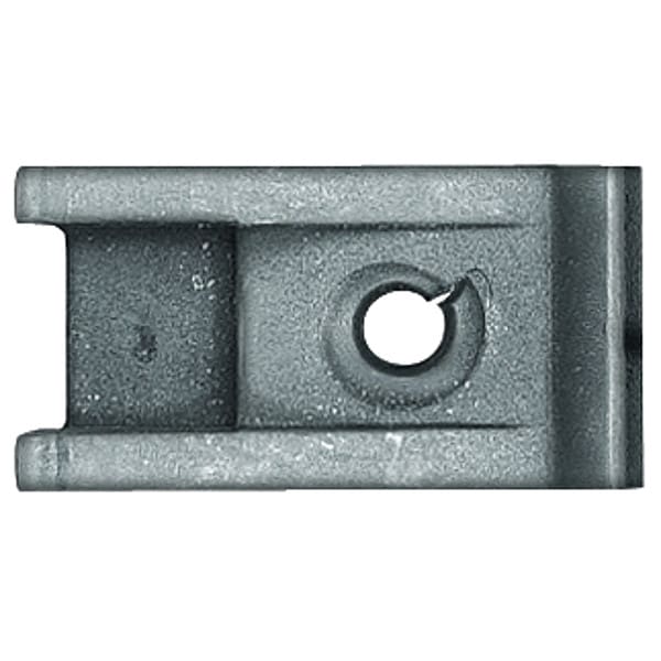 Spring Nut, #8, U Shape, Steel, Phosphate Finish, 100 PK