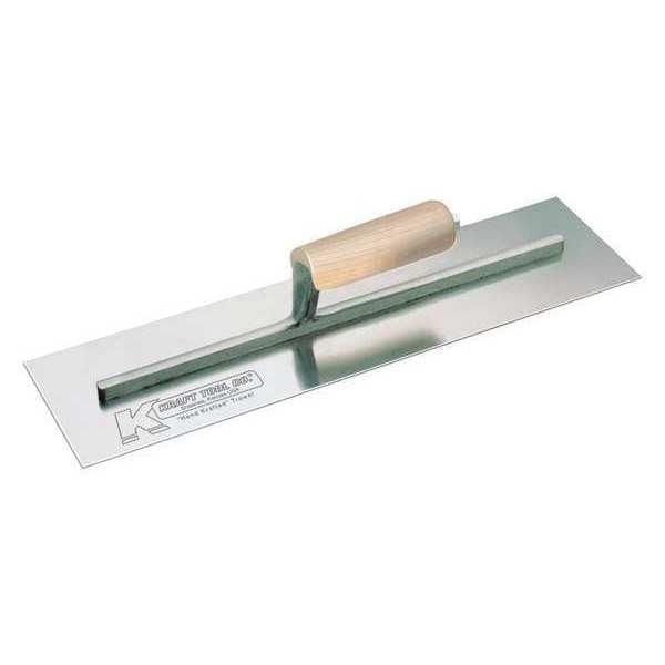 Cement Trowel, Swedish SS, 14x4", Wood Hndl
