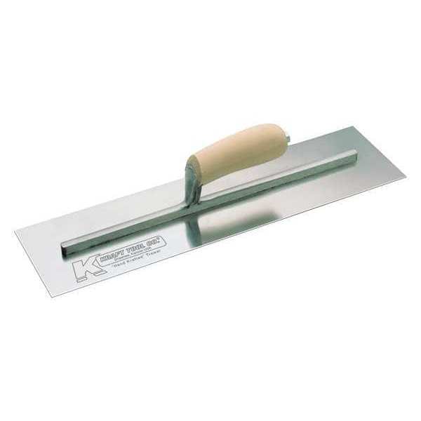 Cement Finish Trowel, 14x5", Wood Handle