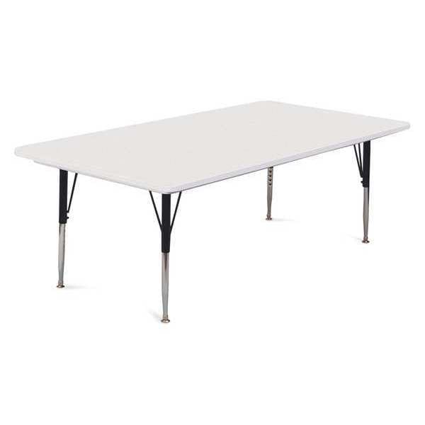 Rectangle Adjustable Height Activity Kids School Plastic Blow Molded Table, Blow Molded Plastic