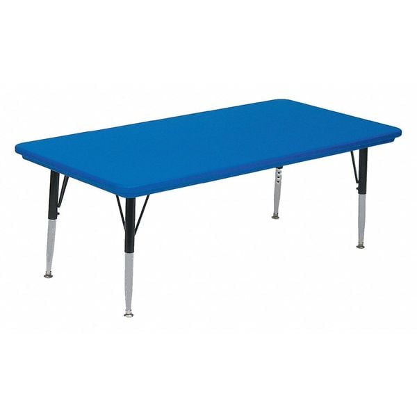 Rectangle Adjustable Height Activity Kids School Plastic Blow Molded Table, Blow Molded Plastic
