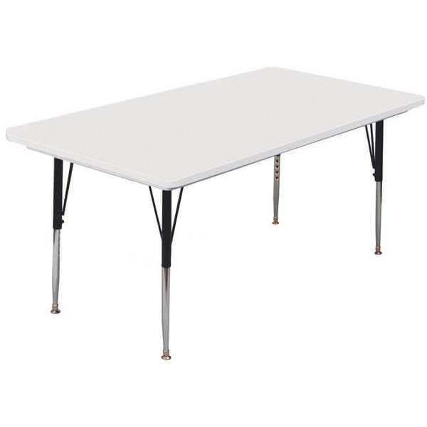 Rectangle Adjustable Height Activity Kids School Plastic Blow Molded Table, Blow Molded Plastic