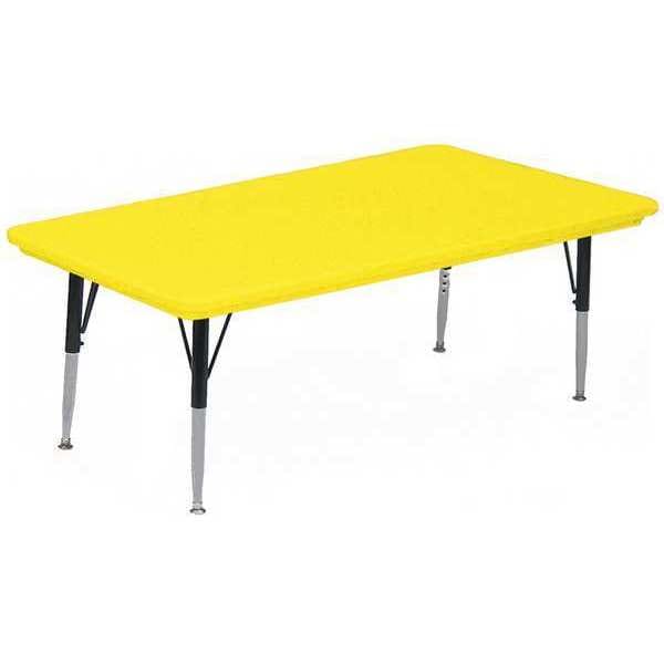 Rectangle Adjustable Height Activity Kids School Plastic Blow Molded Table, Blow Molded Plastic