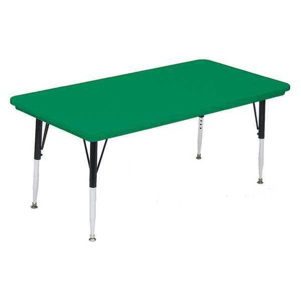 Rectangle Adjustable Height Activity Kids School Plastic Blow Molded Table, Blow Molded Plastic