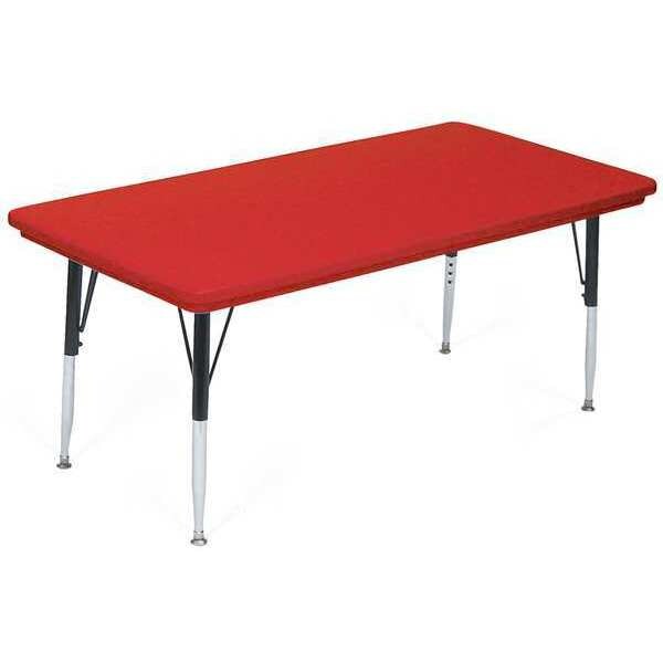 Rectangle Adjustable Height Activity Kids School Plastic Blow Molded Table, Blow Molded Plastic