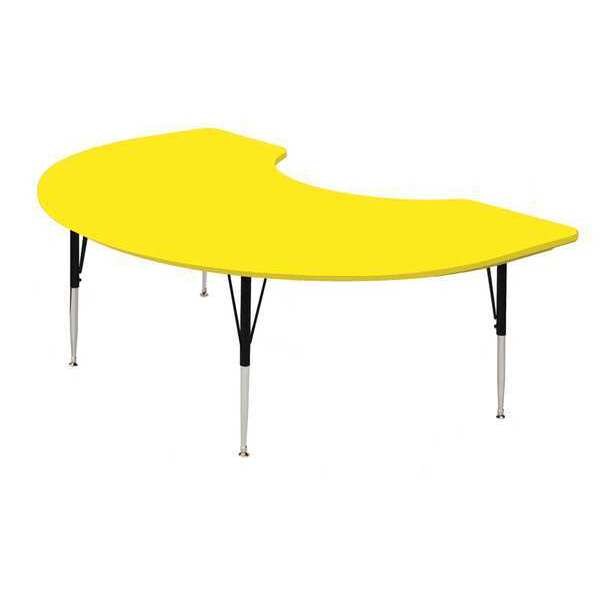 Kidney Adjustable Height Activity Kids School Plastic Blow Molded Table, Blow Molded Plastic