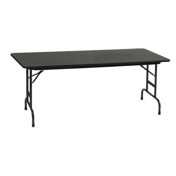 Rectangle Commerical Adjustable Height Folding Utility Table, High Pressure Laminate Top